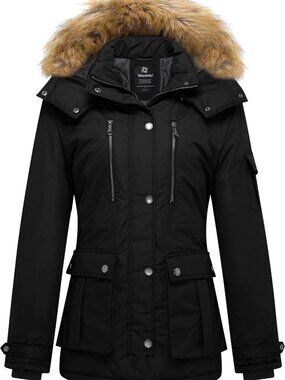 Warm Quilted Winter Coat for Women | Thick Puffer Jacket with Hood & Pockets